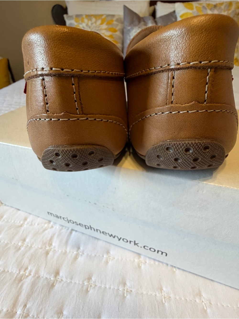 Marc Joseph Naples Tan Leather Penny Loafers women’s - Picture 8 of 10